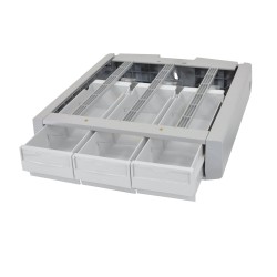 Ergotron SV44-1142-4 StyleView Laptop Cart, LiFe Powered, 4 