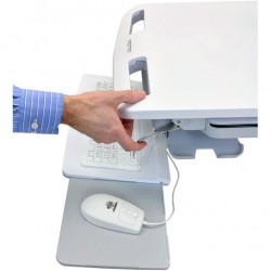 Ergotron SV44-1142-B StyleView Laptop Cart, LiFe Powered, 4 