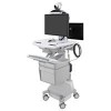 Ergotron SV44-1222-B StyleView Cart with LCD Arm, LiFe Power