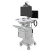 Ergotron SV44-12C2-2 StyleView Cart with LCD Arm, LiFe Power