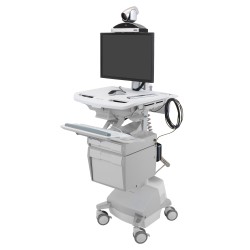 Ergotron SV44-1332-3 StyleView Cart with LCD Pivot, LiFe Pow
