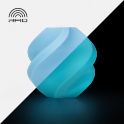 Bambu PLA Glow - Glow Blue-with Bambu Reusable Spool BAM-A12