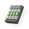 GP GPACSB441001 ReCyko 4-Slot B441 Charger (w/ 4 2100mAh AA 