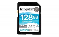 Kingston SDG3/128GB  Canvas Go Plus 128GB UHS-I, U3, V30, R1