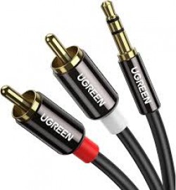 UGREEN AV116-10590 3.5mm male to 2RCA male cable 3.0m, Metal