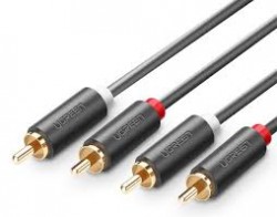 UGREEN AV104-10518 2RCA Male to 2RCA Male Cable 2m (Black)