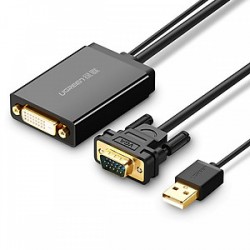 UGREEN MM119-30839 VGA Male to DVI-D(24+1) Female Converter,