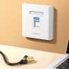 UGREEN NW144-80182 Wall Plate Dual PortOne-click disassembly