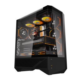 DarkFlash DY460 (with 4 Fans) Black DY460 ATX PC Case