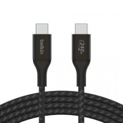 BELKIN USB-C to C PD3.1 Cable 1m up to 240W BLK CAB015BT1MBK