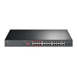 TP-LINK TL-SL1226P 24-Port 10/100 Mbps + 2-Port Gigabit Rack